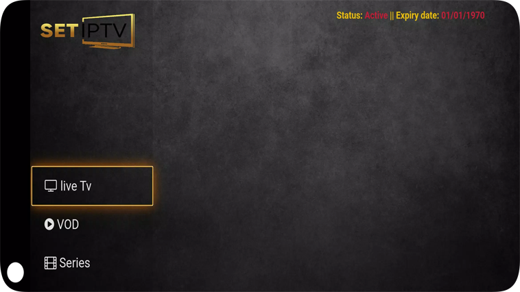 SETIPTV Menu
